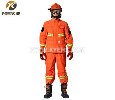 消防員森林滅火服HW-XF-A004 阻燃 抗撕拉 阻燃黃銀黃反光帶